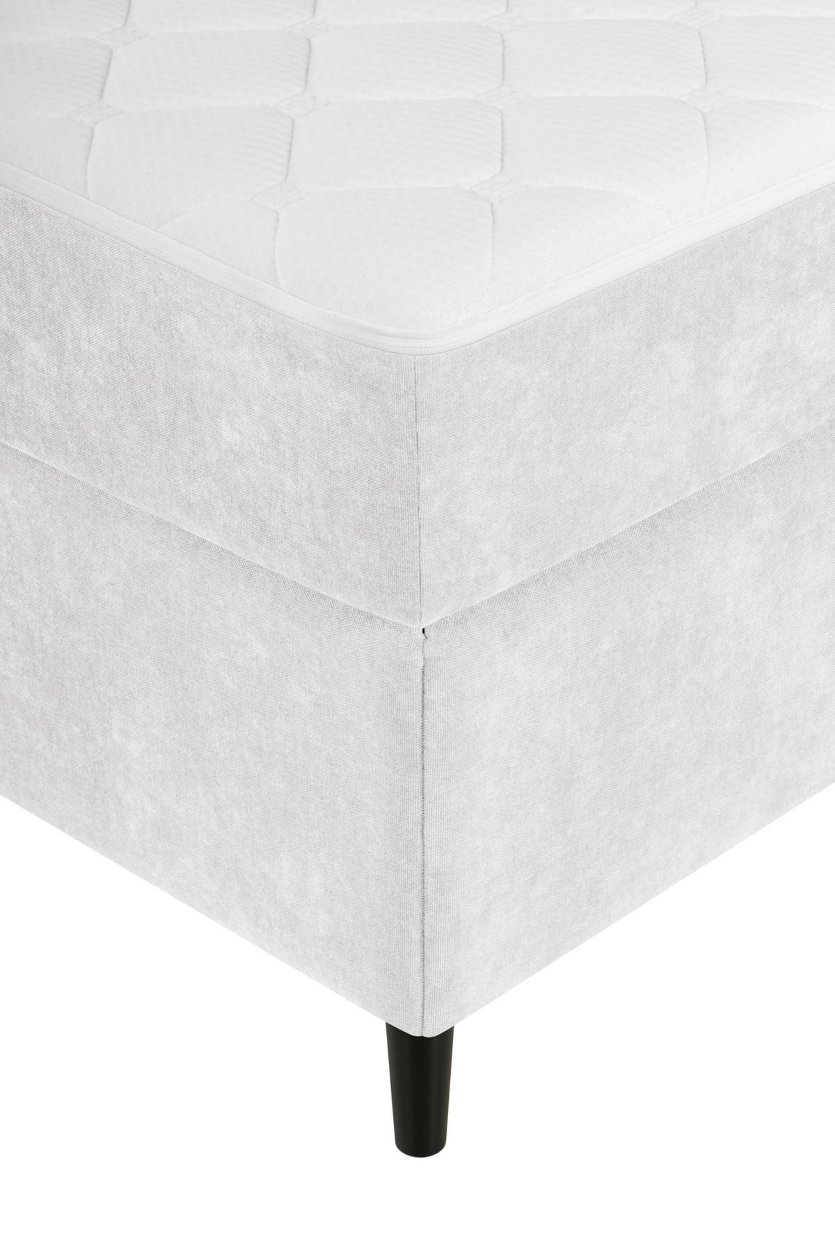 BOXBETT 140/200 cm  in Weiß  - Schwarz/Weiß, KONVENTIONELL, Holz/Textil (140/200cm) - Welnova