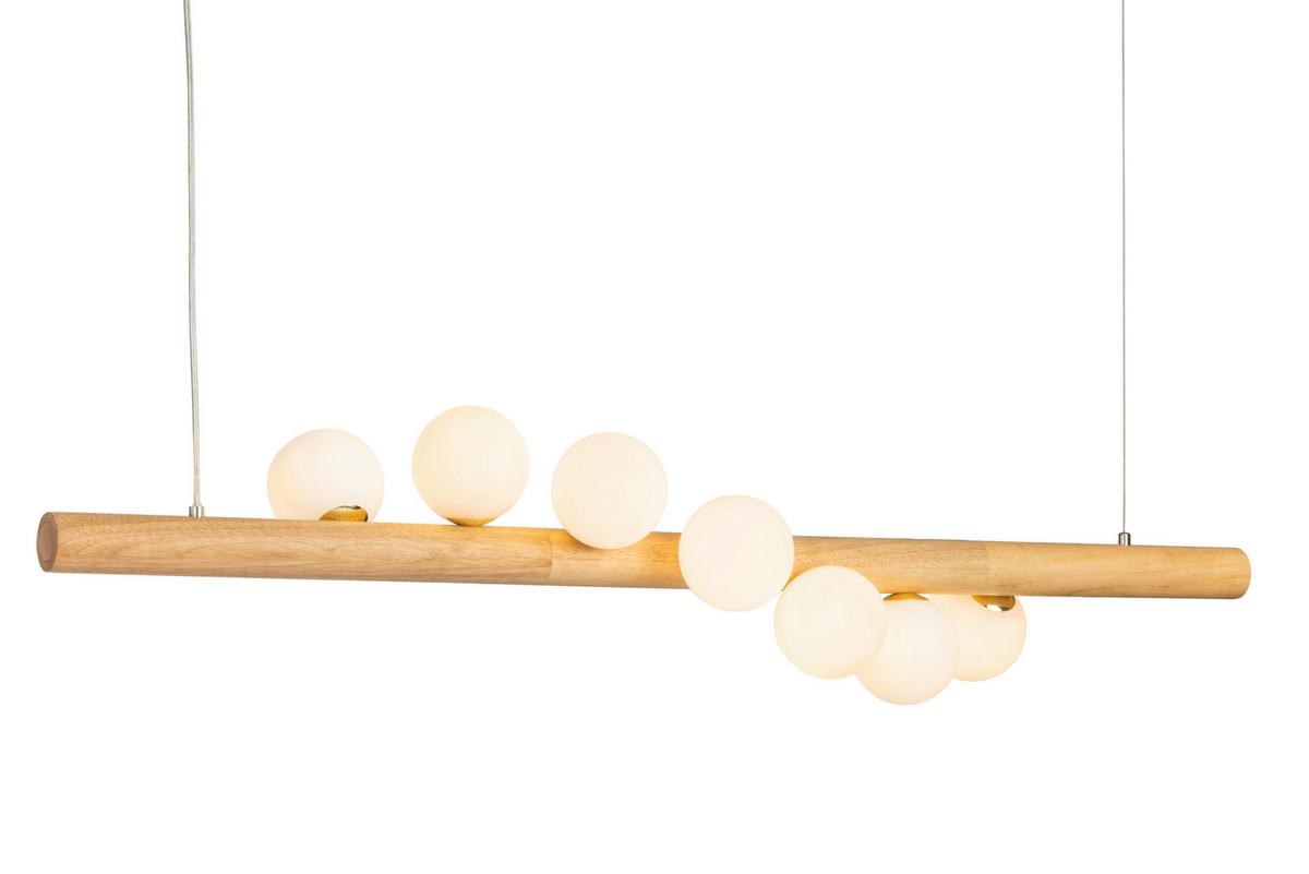 HÄNGELEUCHTE 120/150 cm  - Weiß, Trend, Glas (120/150cm) - Collett's Monde