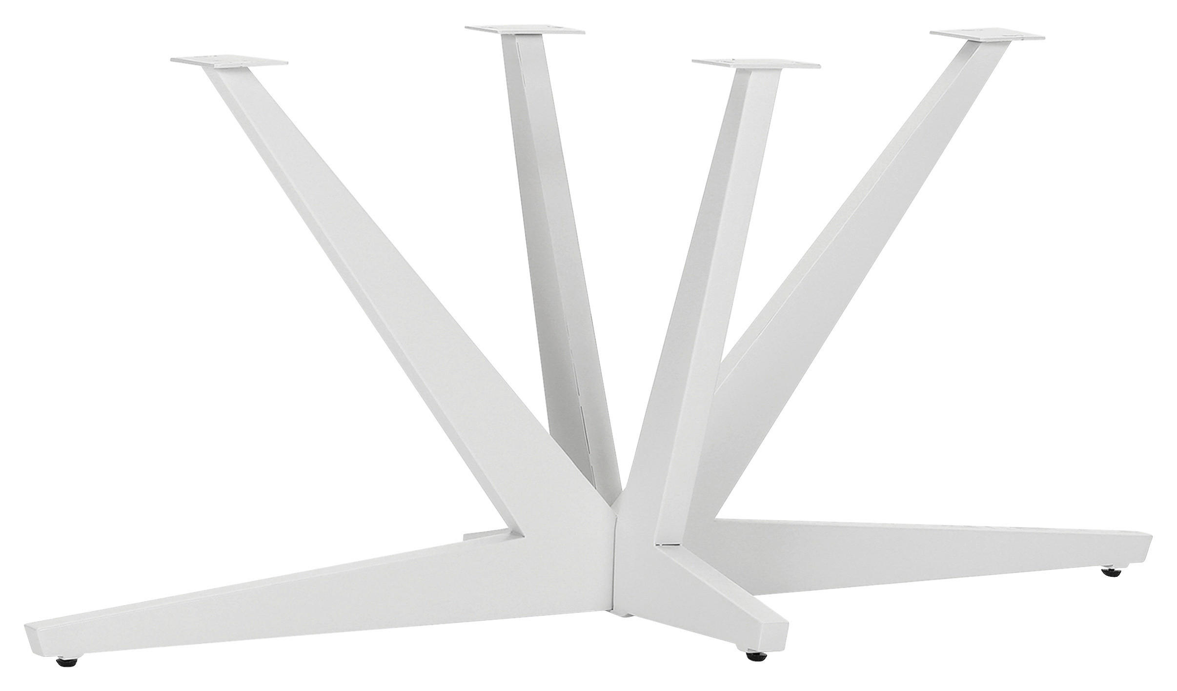 TISCHGESTELL 160/80/73 cm  Metall Weiß  - Weiß, Design, Metall (160/80/73cm) - Hom`in
