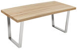 TISCHGESTELL 78/7,5/72 cm Metall Edelstahlfarben  - Edelstahlfarben, Design, Metall (78/7,5/72cm) - Valdera
