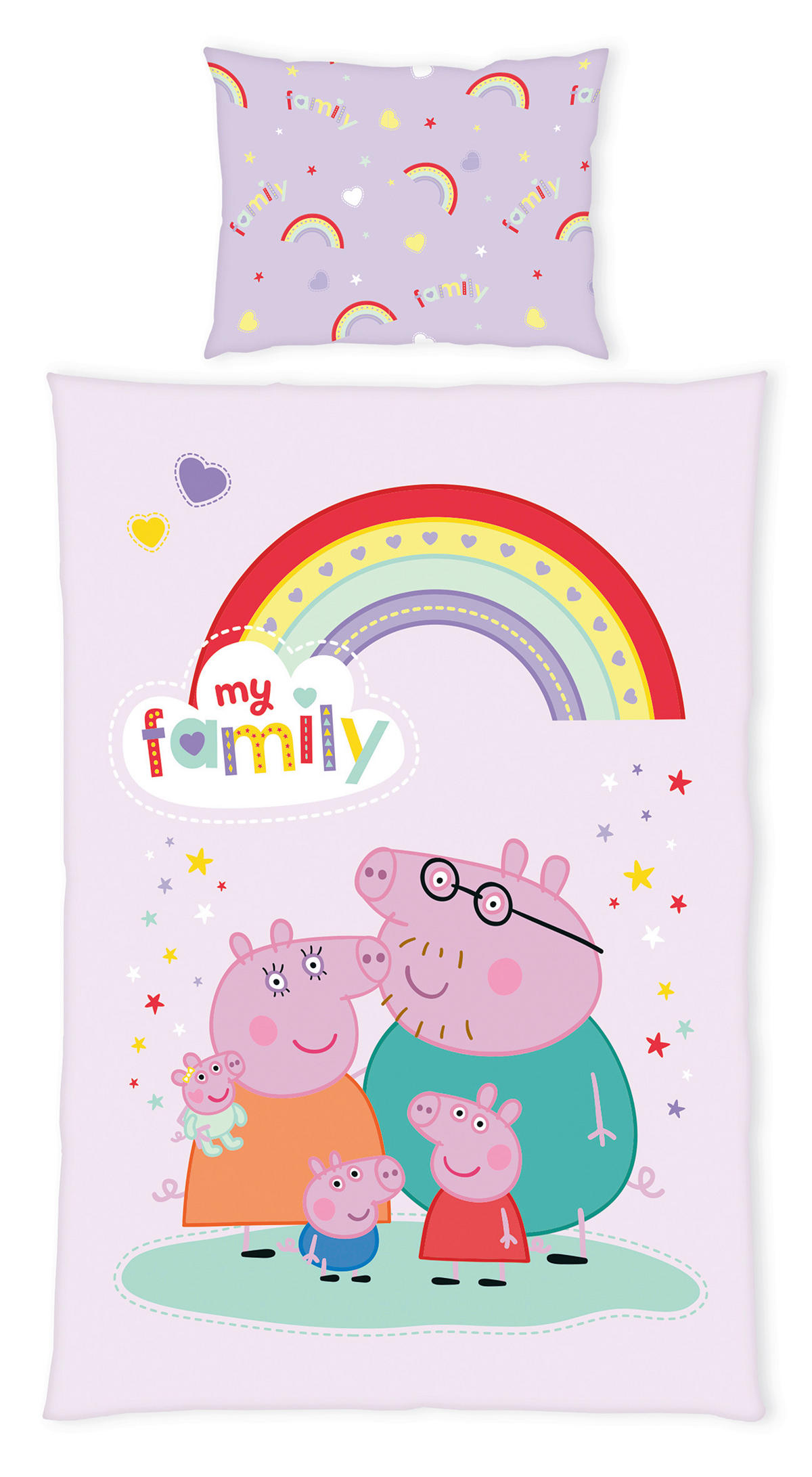 MLADINSKA POSTELJNINA 140/200 cm renforcé barve bezga  - barve bezga, Konvencionalno, tekstil (140/200cm) - Peppa Pig