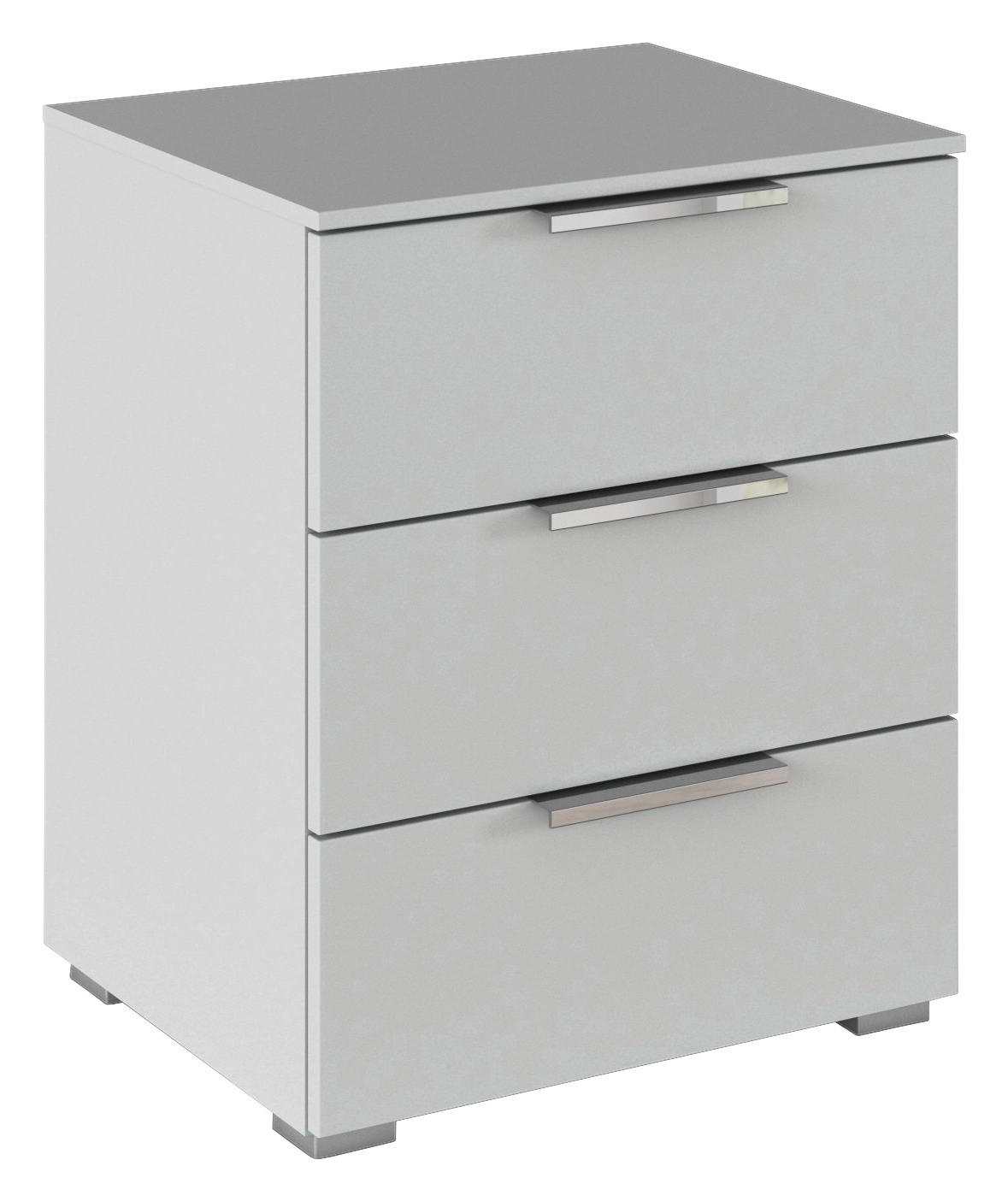 NACHTSCHRANK 50/61/42 cm  - Chromfarben/Grau, KONVENTIONELL, Holzwerkstoff/Kunststoff (50/61/42cm) - home24