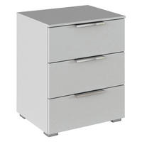 NACHTSCHRANK 50/61/42 cm  - Chromfarben/Grau, KONVENTIONELL, Holzwerkstoff/Kunststoff (50/61/42cm) - home24