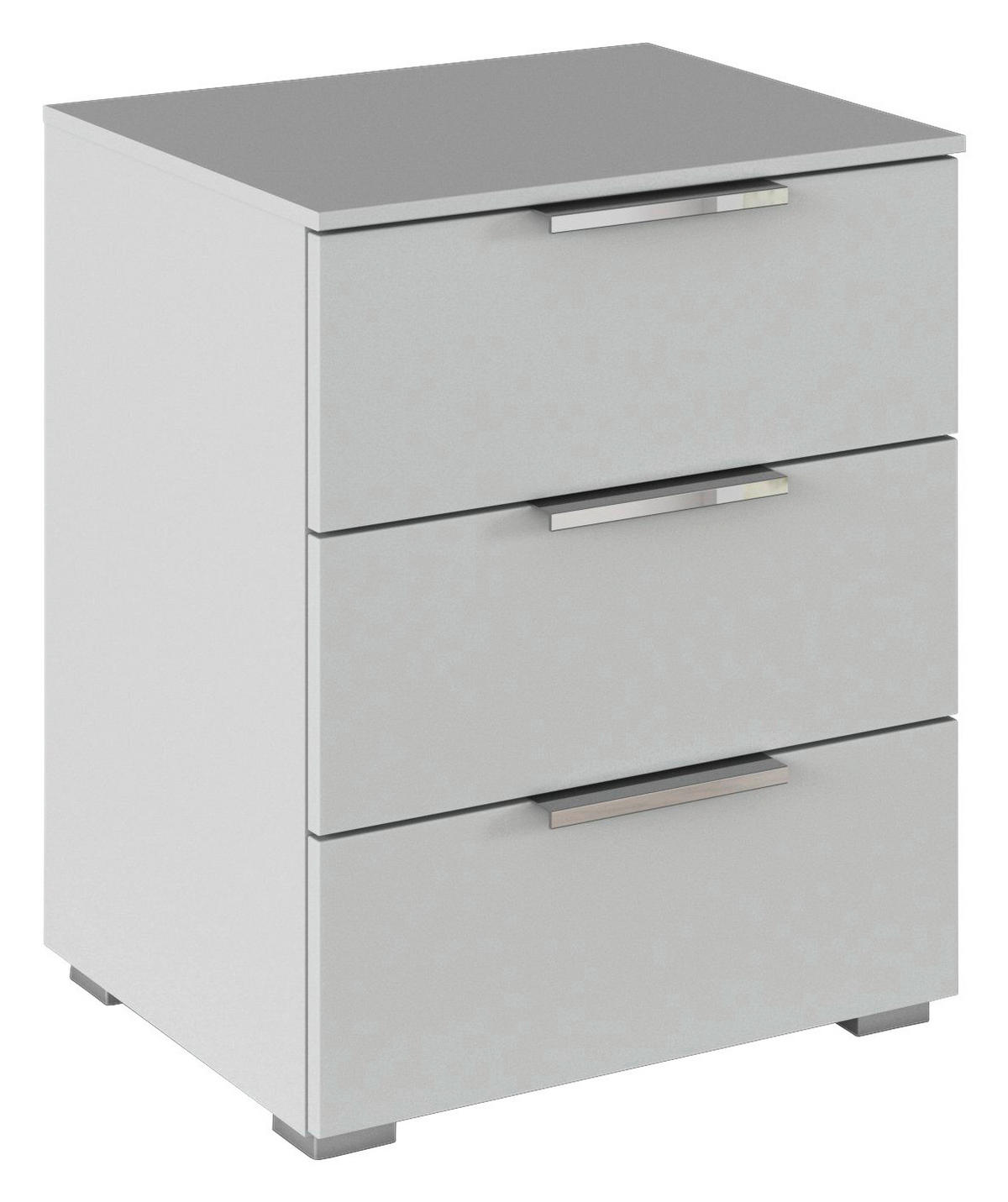 NACHTSCHRANK 50/61/42 cm  - Chromfarben/Grau, KONVENTIONELL, Holzwerkstoff/Kunststoff (50/61/42cm) - home24