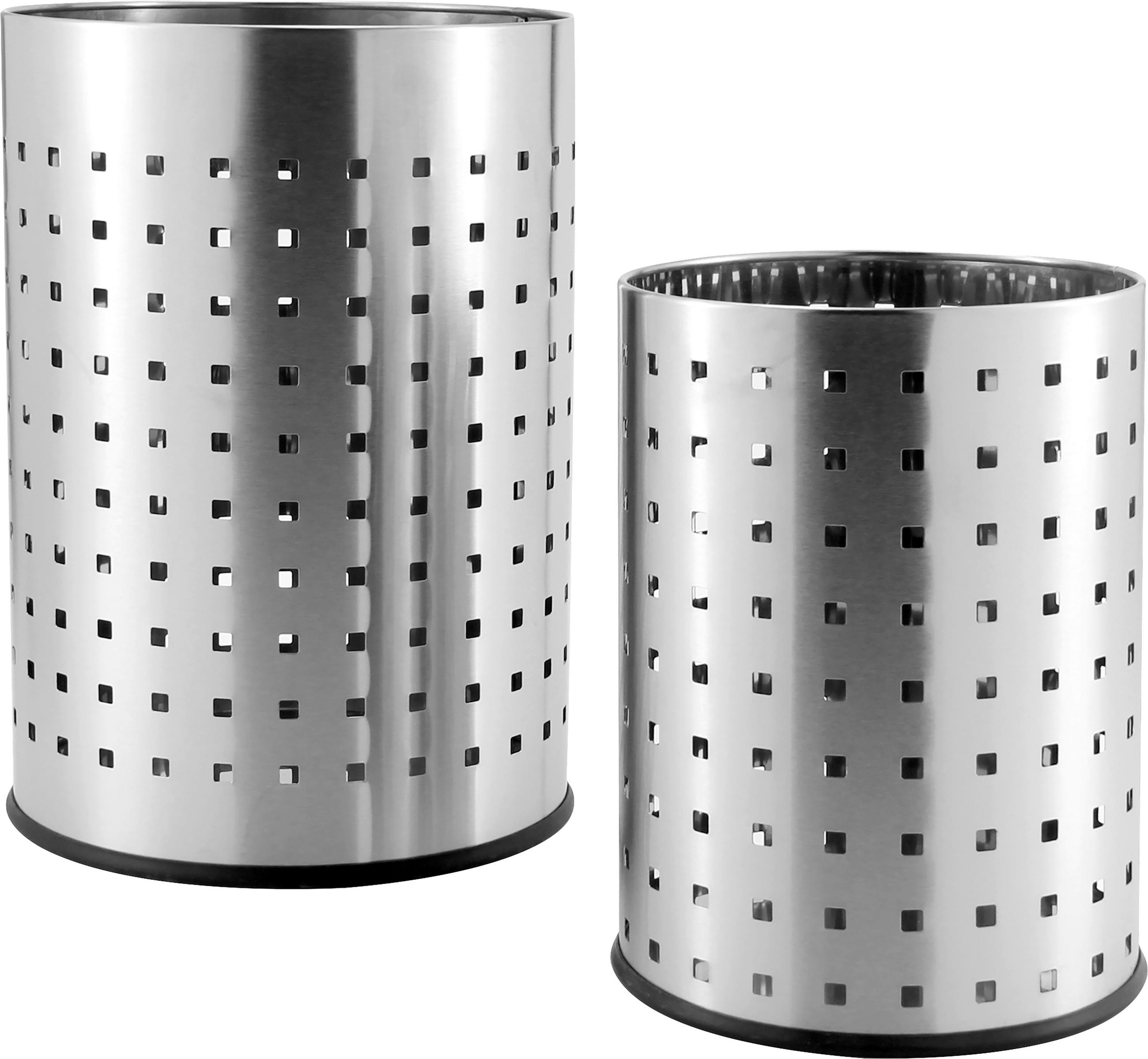COș DE HÂRTII 19 l  - culoare inox, Basics, metal - Homeware