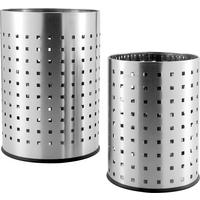 COș DE HÂRTII 19 l  - culoare inox, Basics, metal - Homeware