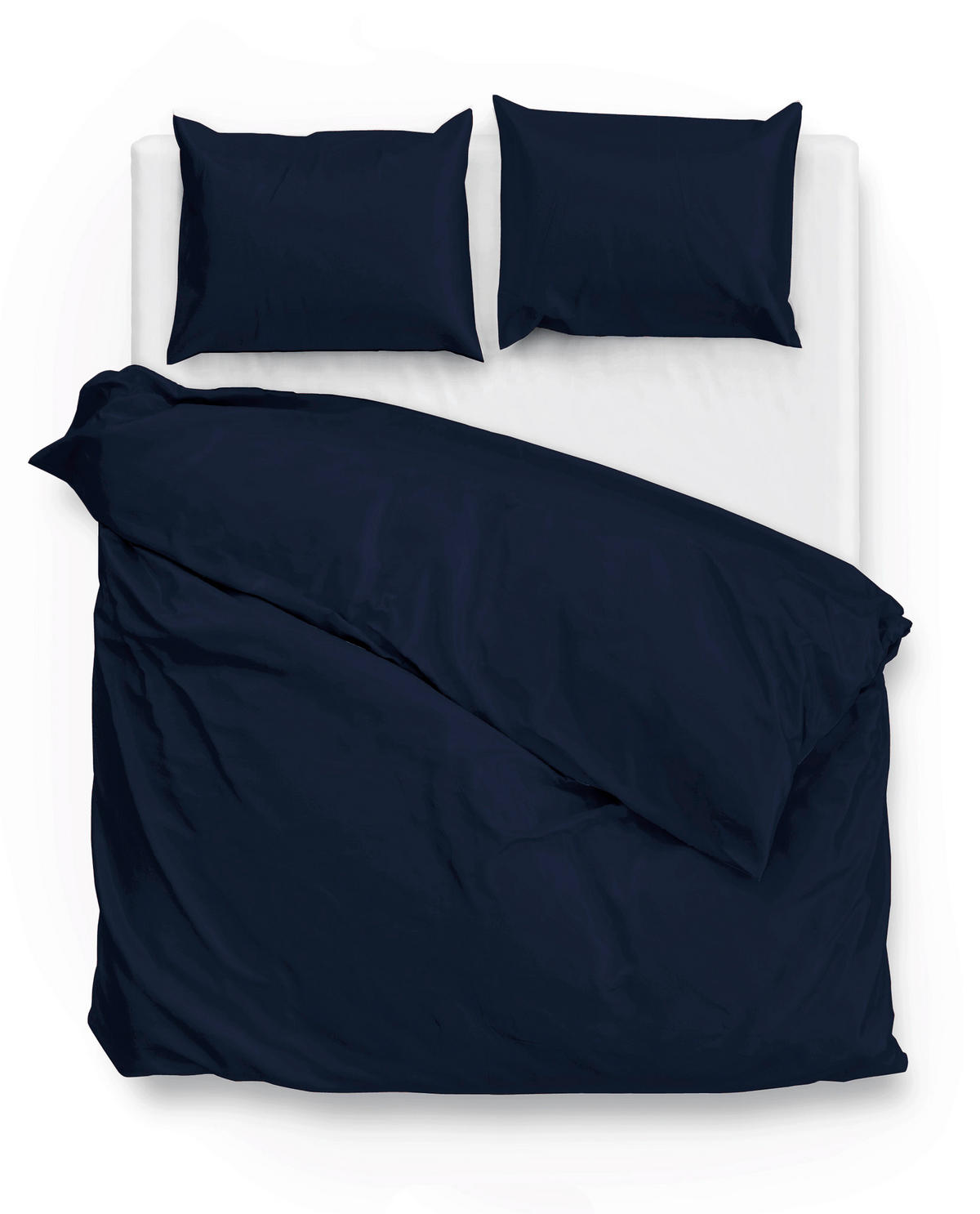 BETTWÄSCHE Satinado Makosatin 200/200 cm  - Dunkelblau, Basics, Textil (200/200cm)