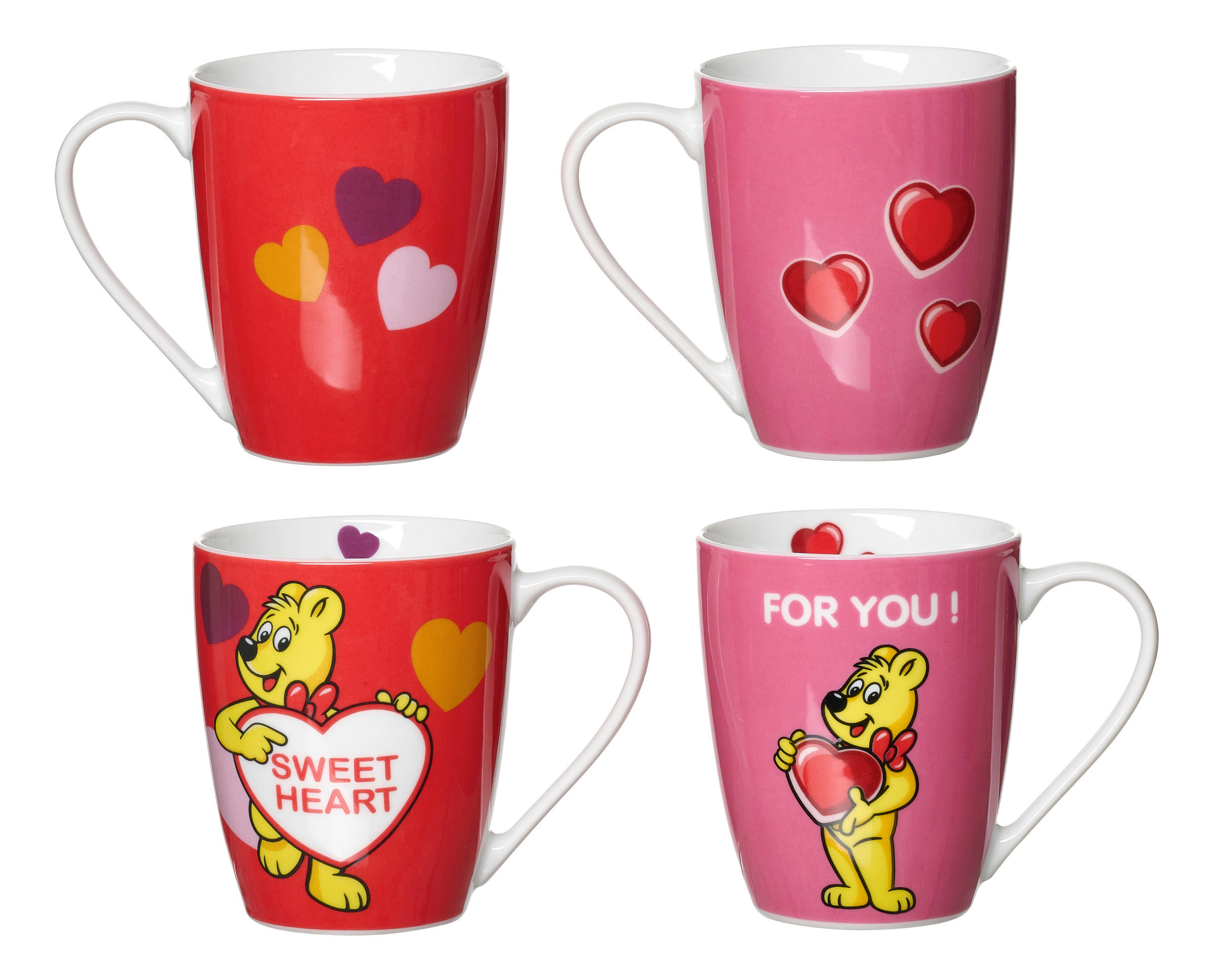 KAFFEEBECHER Haribo  360 ml   - Rot, KONVENTIONELL, Keramik (13/10/9cm) - Ritzenhoff Breker