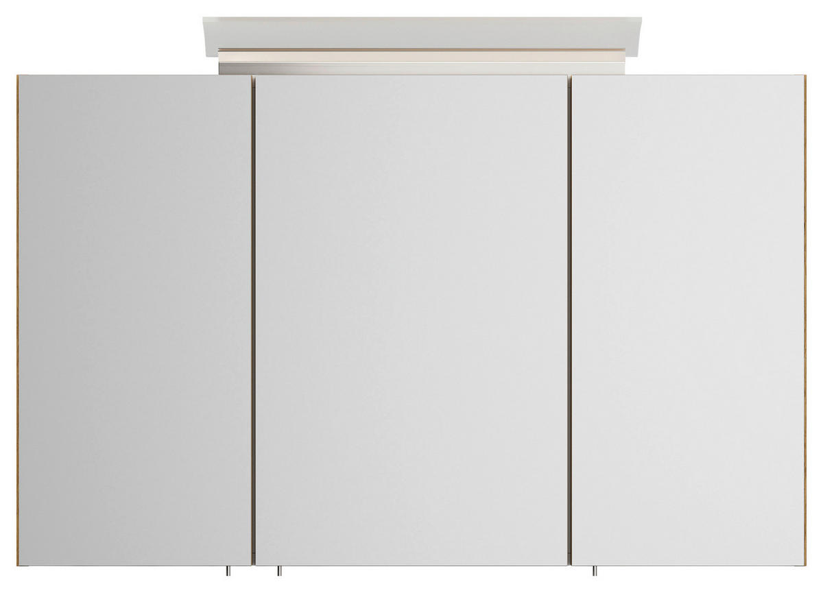 SPIEGELSCHRANK 120/62,5/17 cm  - Eichefarben, MODERN, Glas/Holzwerkstoff (120/62,5/17cm) - MID.YOU