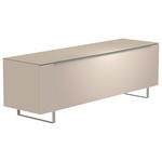 LOWBOARD  in 160/51/45 cm  - Sandfarben/Alufarben, Design, Glas/Holzwerkstoff (160/51/45cm) - Moderano
