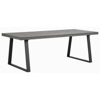 MATBORD i trä, metall 220/95/75 cm   - svart/mörkbrun, Klassisk, metall/trä (220/95/75cm) - Rowico