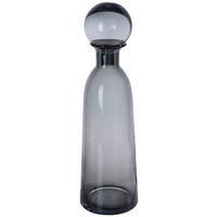 VÁZA, sklo, 40 cm - sivá, Trend, sklo (12/40cm) - Ambia Home