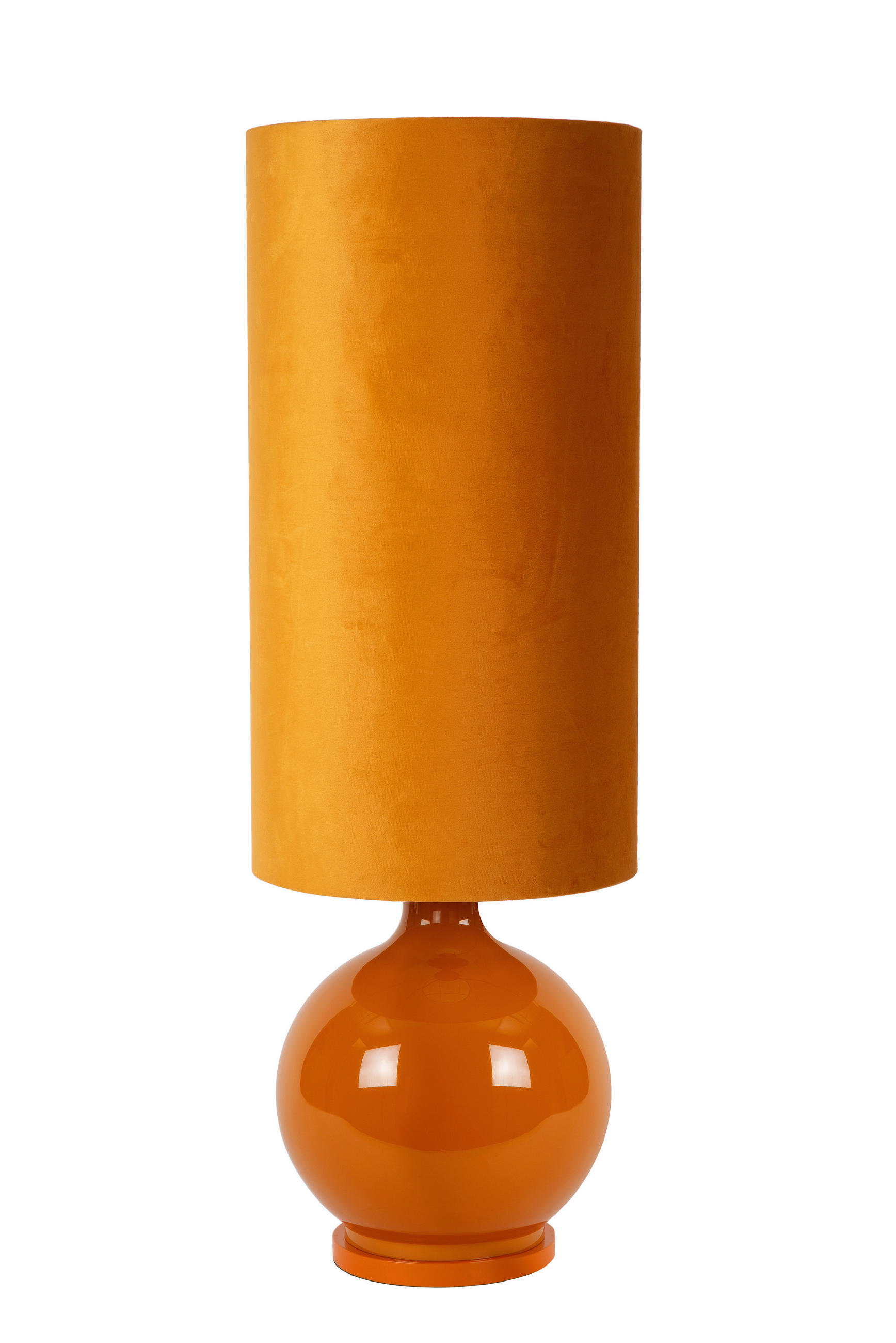 STEHLEUCHTE ESTERAD 34/34/100 cm   - Currygelb, KONVENTIONELL, Glas (34/34/100cm) - Lucide