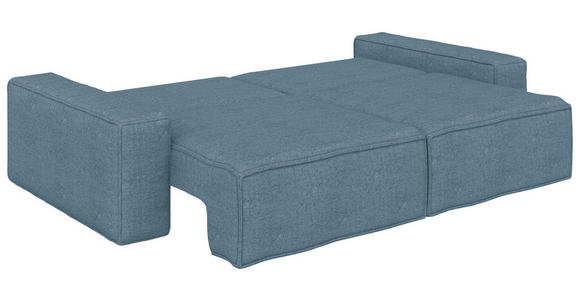 SCHLAFSOFA in Webstoff Petrol  - Petrol/Schwarz, KONVENTIONELL, Kunststoff/Textil (256/83/115cm) - Carryhome