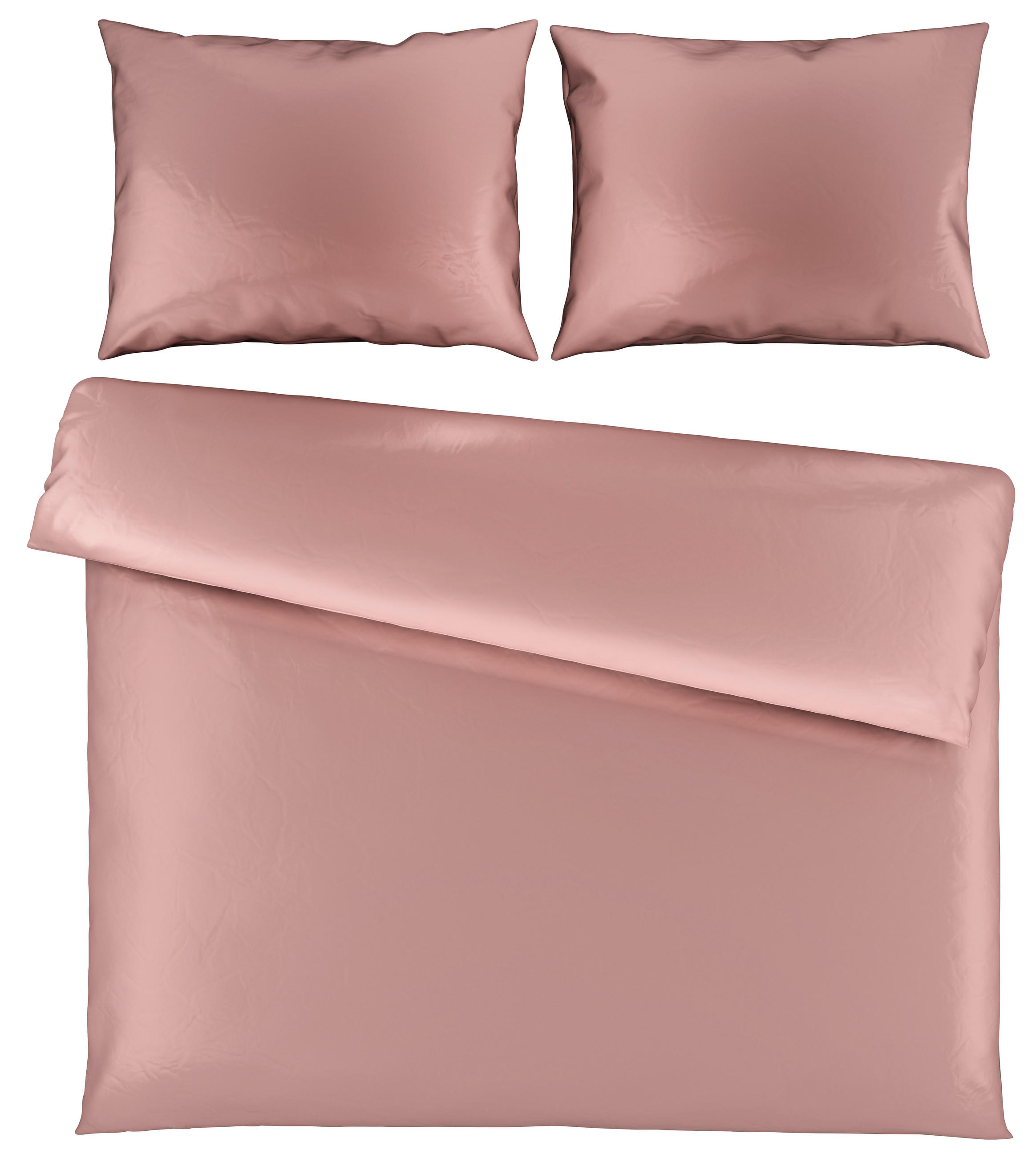 POVLEČENÍ, satén, starorůžová, 200/200 cm - starorůžová, Basics, textil (200/200cm) - Novel