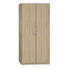 DREHTÜRENSCHRANK 2 -türig Sonoma Eiche - Silberfarben/Sonoma Eiche, Design, Holzwerkstoff/Kunststoff (91/197/54cm) - CARRYHOME