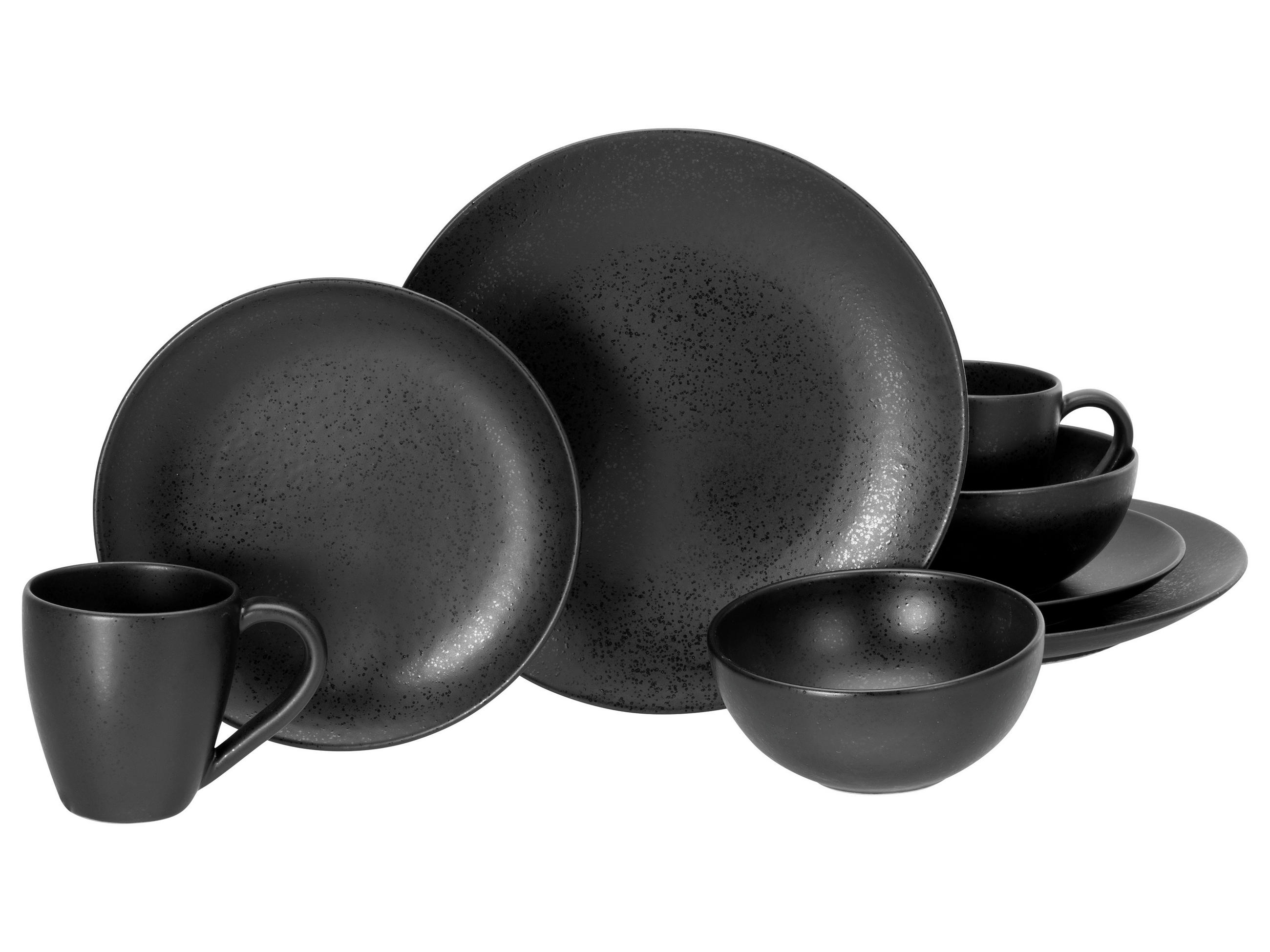 KOMBISERVICE Schwarz Magic Black 8-teilig 2 Personen  - Schwarz, Basics, Keramik - Creatable