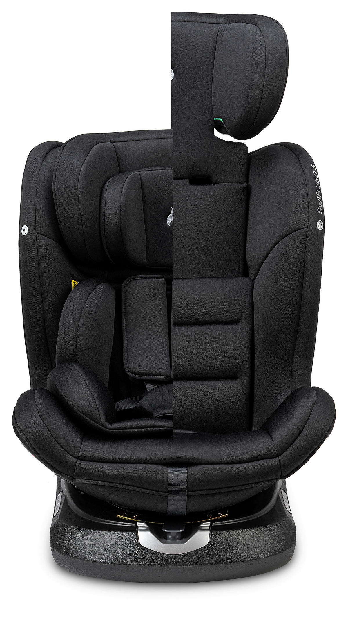 REBOARDER-KINDERSITZ SWIFT360S ECE R 129 i-SIZE  - Schwarz, Basics, Kunststoff/Textil (44/60/50cm) - Osann