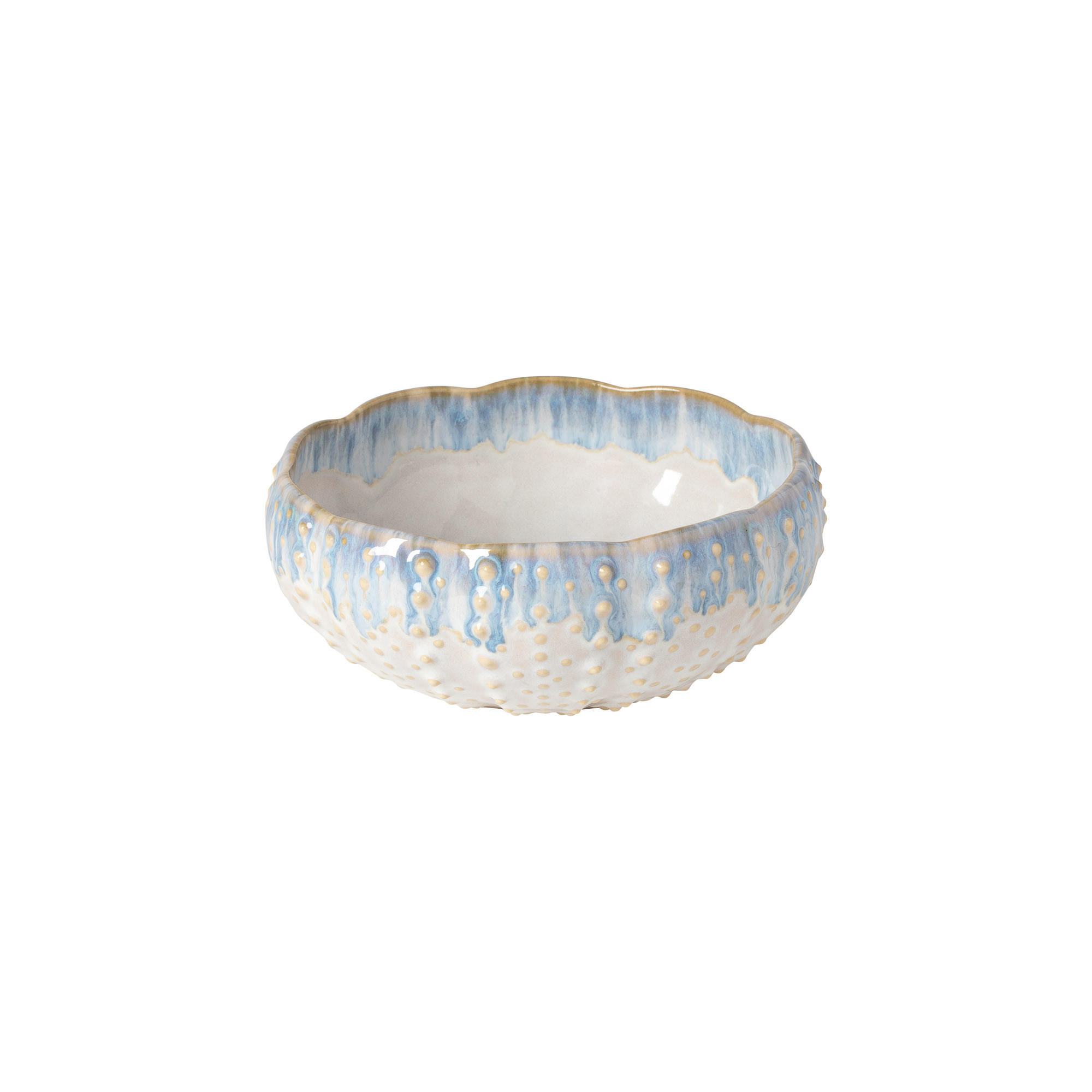 SCHÜSSELSET BRISA 6-teilig  - Blau/Weiß Hochglanz, Basics, Keramik (18/7cm) - Costa Nova