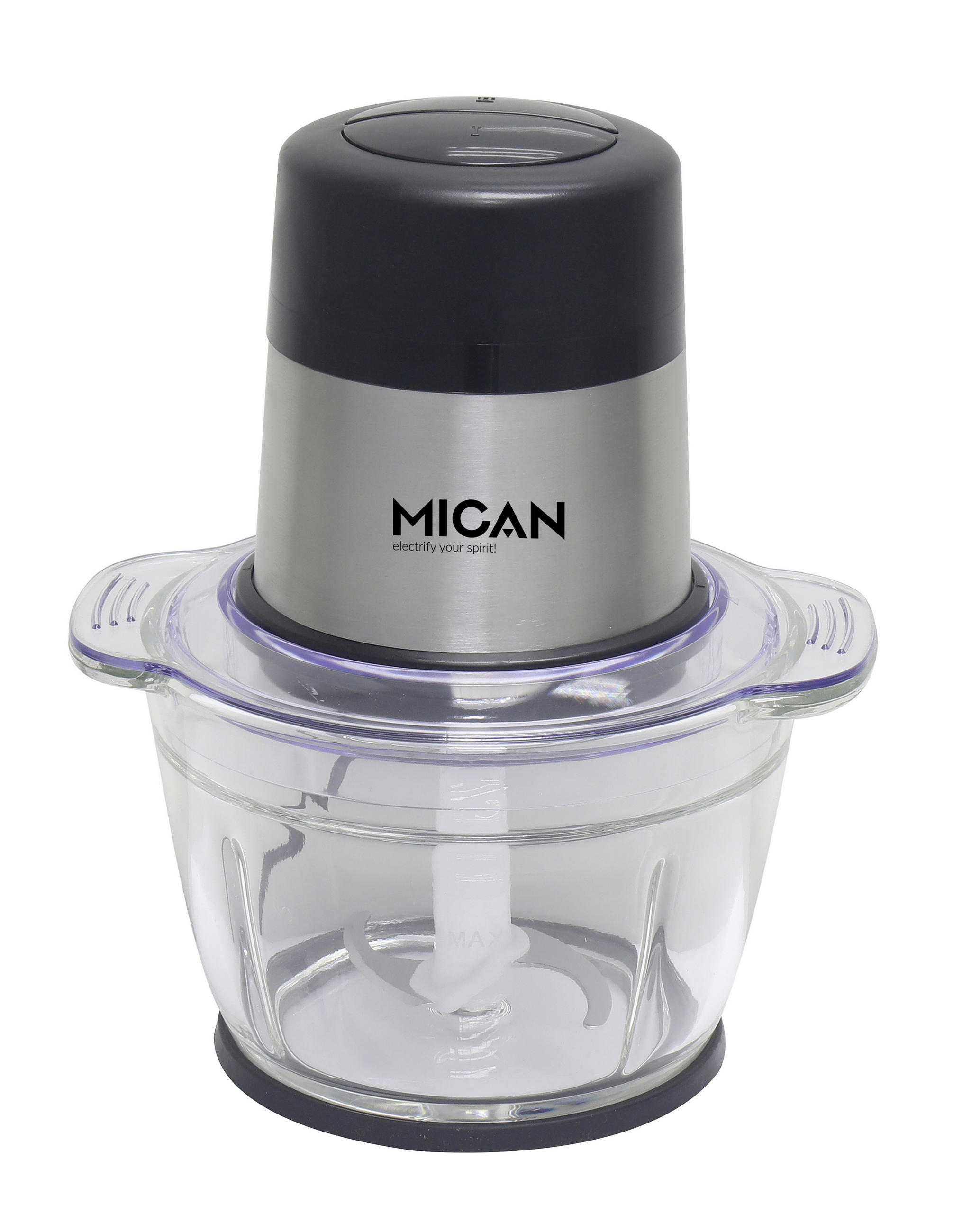 UNIVERZÁLNY SEKÁČIK - číra/čierna, Design, kov/plast (18/27cm) - Mican