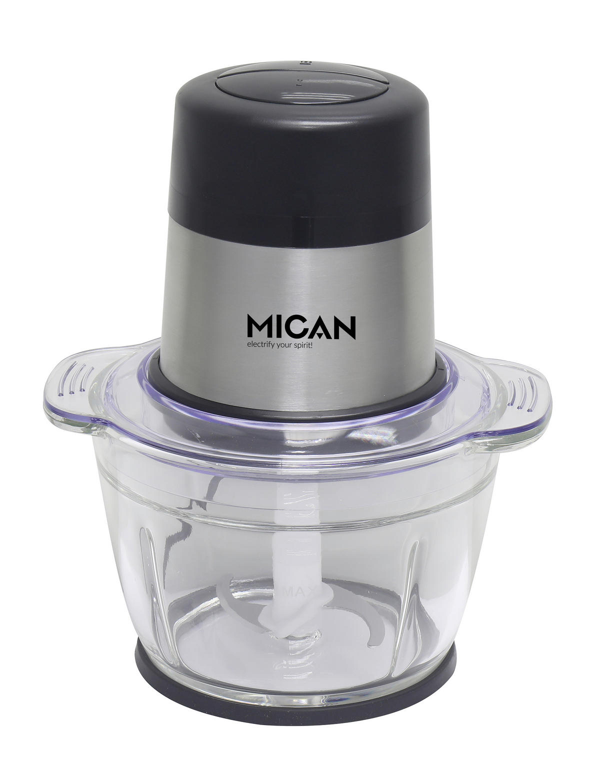 UNIVERZÁLNY SEKÁČIK - číra/čierna, Design, kov/plast (18/27cm) - Mican