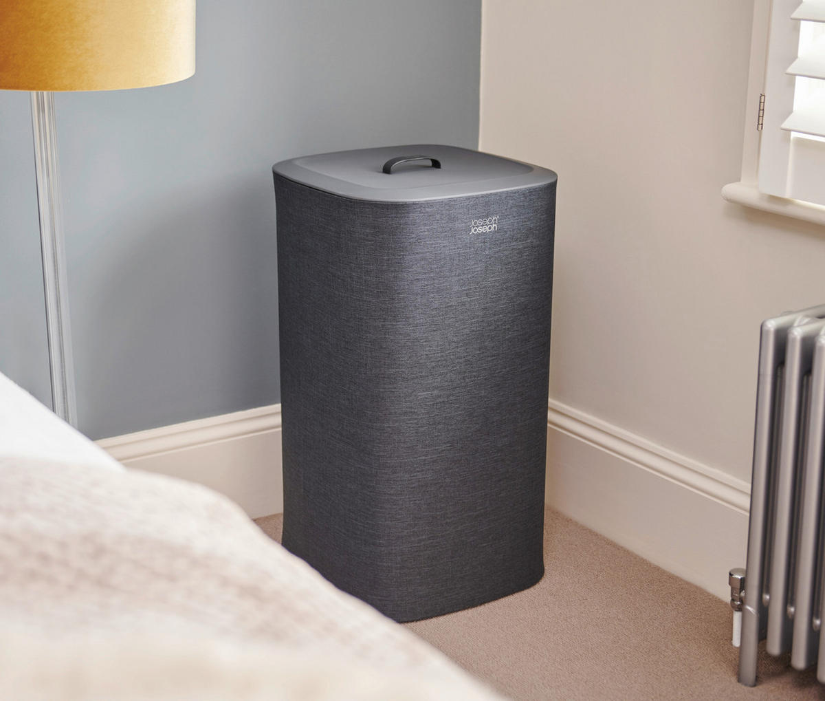 KOŠARA ZA PERILO - črna, Basics, tekstil (39,5/71/39,5cm) - Joseph Joseph