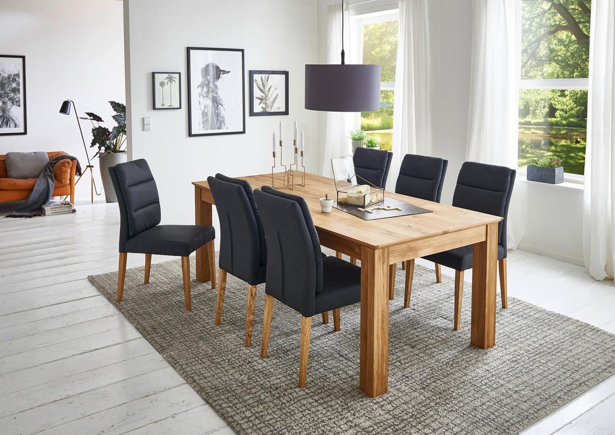 ESSTISCH Eichefarben rechteckig  ausziehbar  - Eichefarben, KONVENTIONELL, Holz (160-260/100/76cm) - Linea Natura