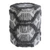 POUF in Grau Textil Grau  - Grau, Design, Textil (47/36cm) - Obsession