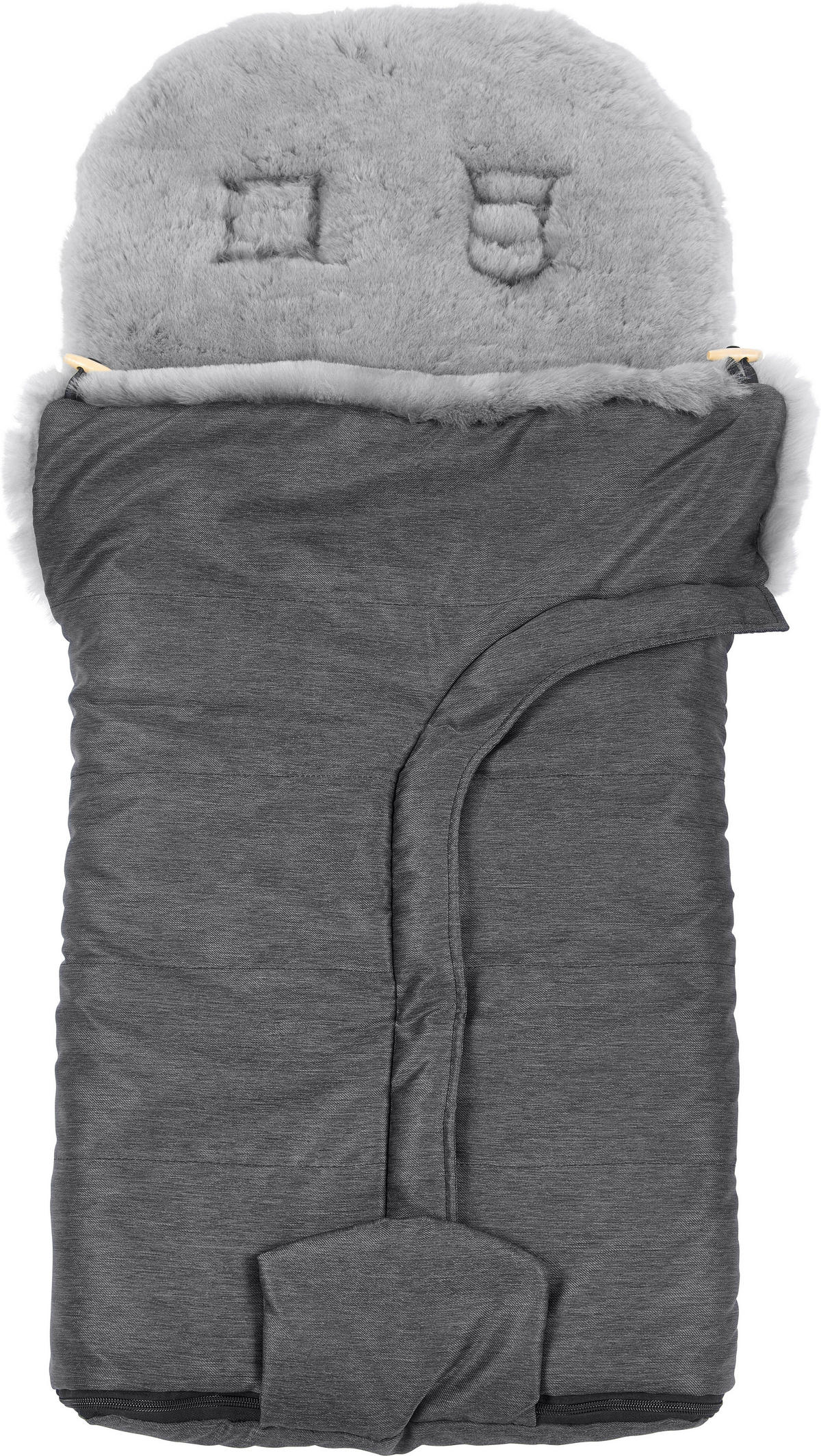 FELLSACK  - Grau, Natur, Textil (49/100cm) - Jimmylee