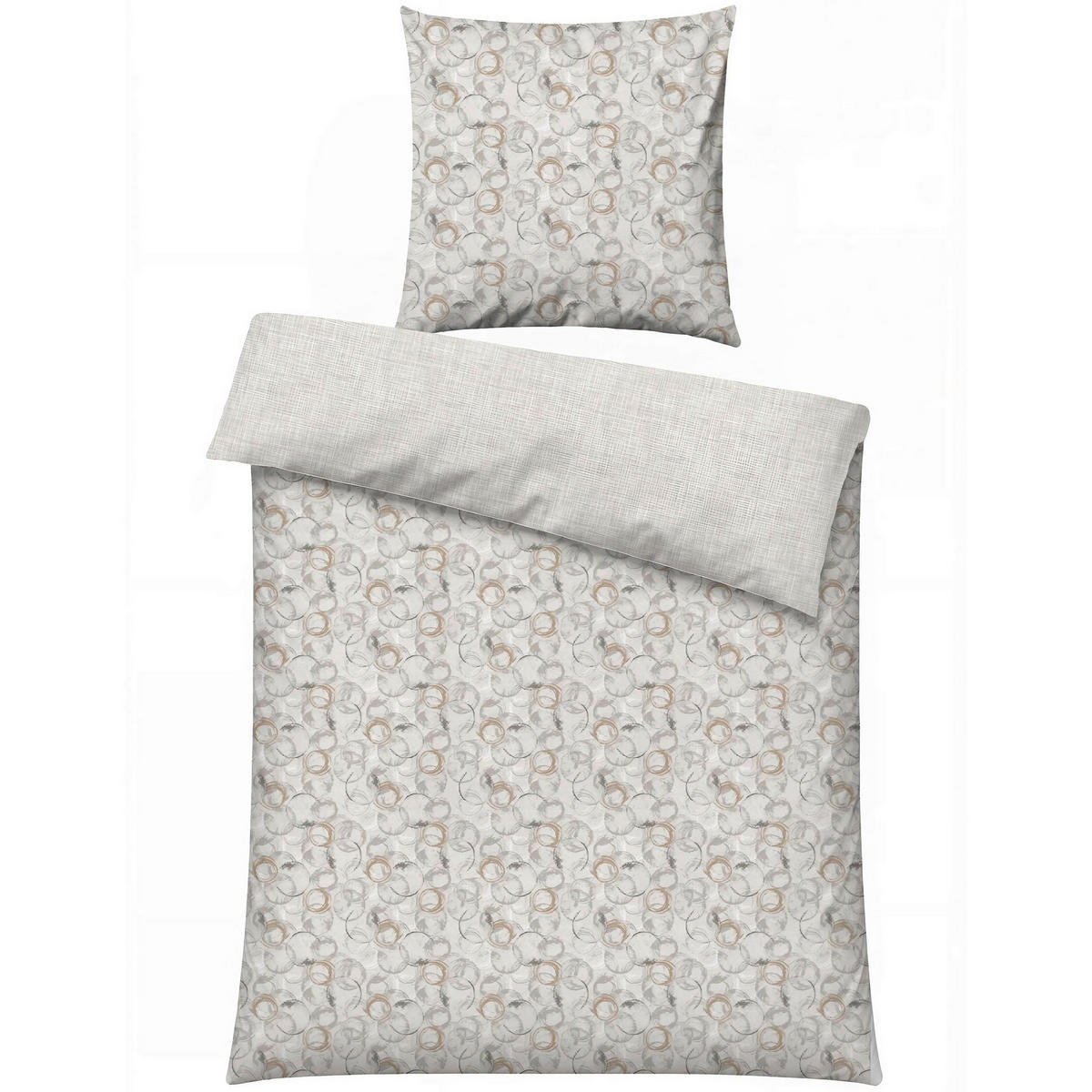 BETTWÄSCHE 135/200 cm  - Beige, Basics, Textil (135/200cm)