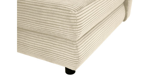 SCHLAFSOFA Taras  mit Stoffauswahl Cord Creme  - Creme/Schwarz, Design, Kunststoff/Textil (197/77/81cm) - Xora