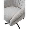 SESSEL in Webstoff Grau  - Schwarz/Grau, Design, Textil/Metall (80/78/80cm) - Dieter Knoll