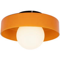 DECKENLEUCHTE 25/13 cm   - Orange, Design, Glas/Metall (25/13cm) - Collet's Monde