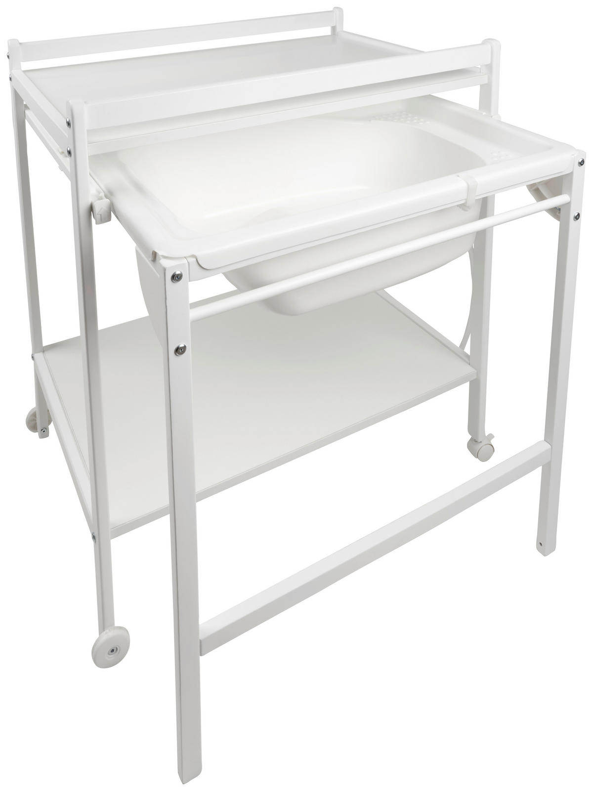 WICKELTISCH Weiß Hochglanz  - Weiß Hochglanz, Basics, Holz/Holzwerkstoff (92/59/84cm) - My Baby Lou