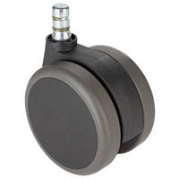 DREHSTUHLROLLE 5-teilig  - Schwarz/Grau, Basics, Kunststoff/Metall (5,2/8,3/7,5cm) - MID.YOU