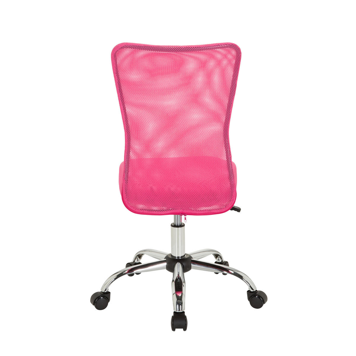 JUGENDDREHSTUHL  in Netzbespannung Pink  - Chromfarben/Pink, Basics, Kunststoff/Textil (54/88/54cm) - MID.YOU
