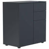KOMMODE  in 70/77/39 cm  - Anthrazit, MODERN, Holzwerkstoff/Kunststoff (70/77/39cm) - MID.YOU