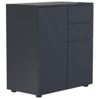 KOMMODE  in 70/77/39 cm  - Anthrazit, MODERN, Holzwerkstoff/Kunststoff (70/77/39cm) - MID.YOU