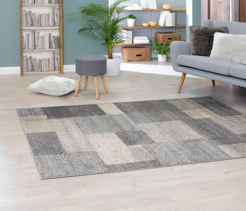 WEBTEPPICH 67/135 cm Grau  - Grau, Design, Textil (67/135cm) - Novel