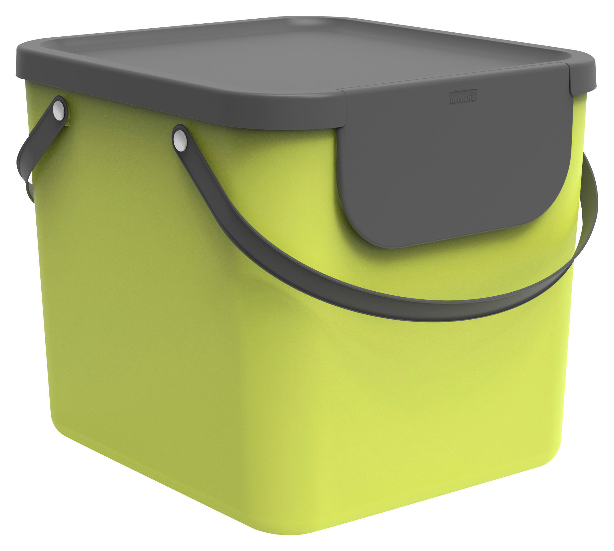 KOŠ NA ODPADKY  40 l - limetková, Basics, plast (40/35,5/34cm) - Rotho