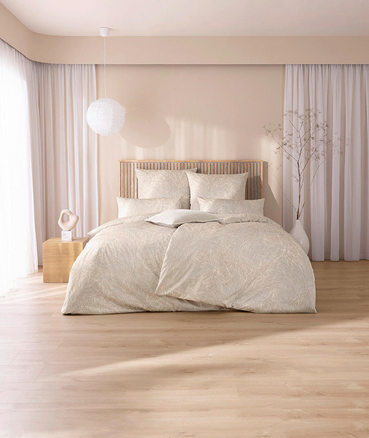 BETTWÄSCHE Exquisit Satin 140/200 cm  - Beige, Basics, Textil (140/200cm) - Estella