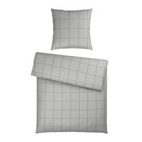 BETTWÄSCHE 2-teilig Satin 155/220 cm  - Silberfarben, Textil (155/220cm) - Bio:Vio