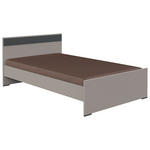 BETT 120/200 cm  in Graphitfarben, Grau, Sahara  - Graphitfarben/Grau, Design, Holzwerkstoff (120/200cm) - Carryhome