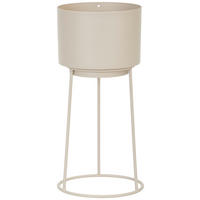 PFLANZENTOPF 14/30 cm Grau  - Grau, Trend, Metall (14/30cm) - Ambia Home