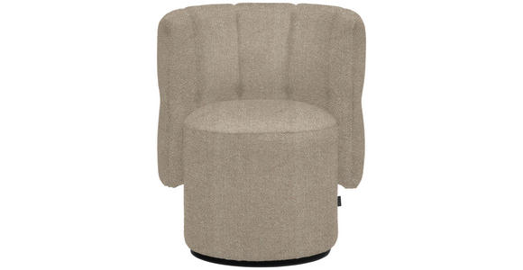 COCKTAILSESSEL - Hellrosa/Schwarz, Design, Holz/Textil (73/82/62cm) - Emilio Belluti
