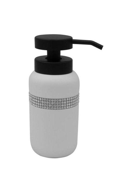 DÁVKOVAČ MÝDLA černá, bílá - bílá/černá, Basics, plast (7/16/7cm) - Sadena