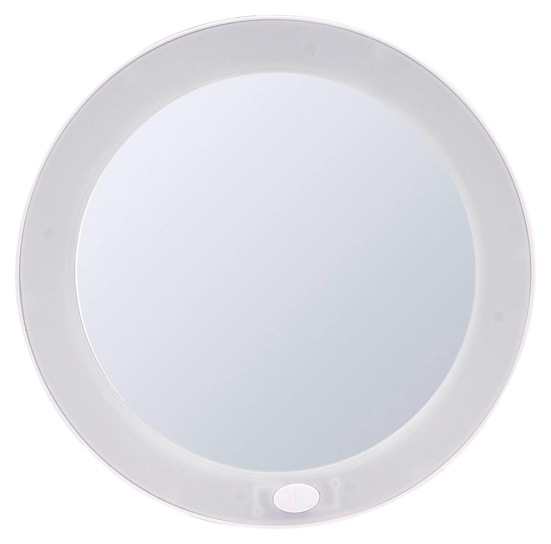 SMINKTÜKÖR  - fehér, Basics, műanyag/Üveg (16,5/16,5/3cm) - Sadena