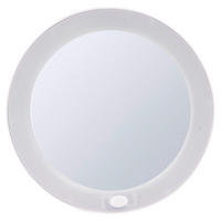 SMINKTÜKÖR  - fehér, Basics, műanyag/Üveg (16,5/16,5/3cm) - Sadena