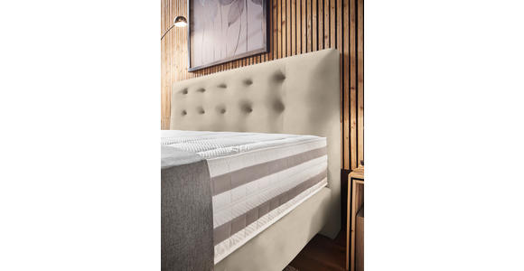 BOXSPRINGBETT 160/200 cm  in Naturfarben  - Naturfarben, KONVENTIONELL, Holz/Textil (160/200cm) - Dieter Knoll