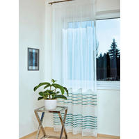 Perdea Confecționată transparent  - turcoaz, Basics, textil (140/245cm)